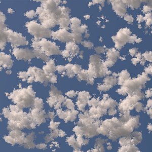 3D Cloudy Sky - Polygon clouds