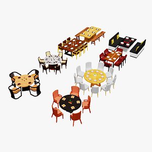 8 Best Modern Table and Chair Restaurant Full Set Pack