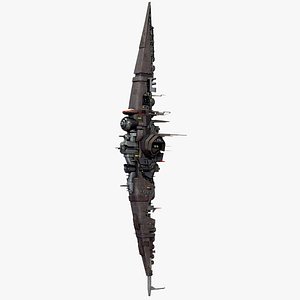 Sci-Fi Vertical Super-Dreadnought PBR