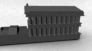 greek temple 3d model