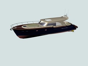 3d motor yacht model
