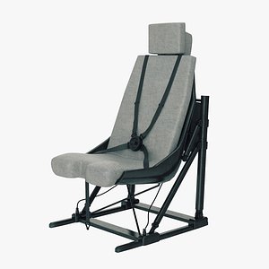 Helicopter Pilot Chair 3D model