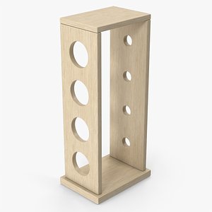 3D model Wooden Wine Rack