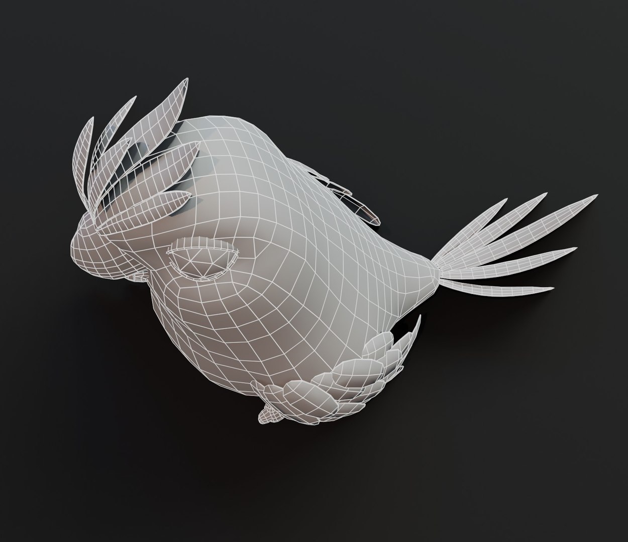 3D Cartoon Parrot Bird Base Mesh Model - TurboSquid 1547049