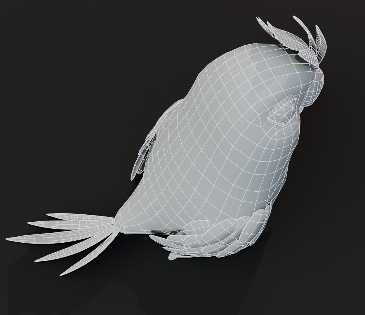 3D Cartoon Parrot Bird Base Mesh Model - TurboSquid 1547049