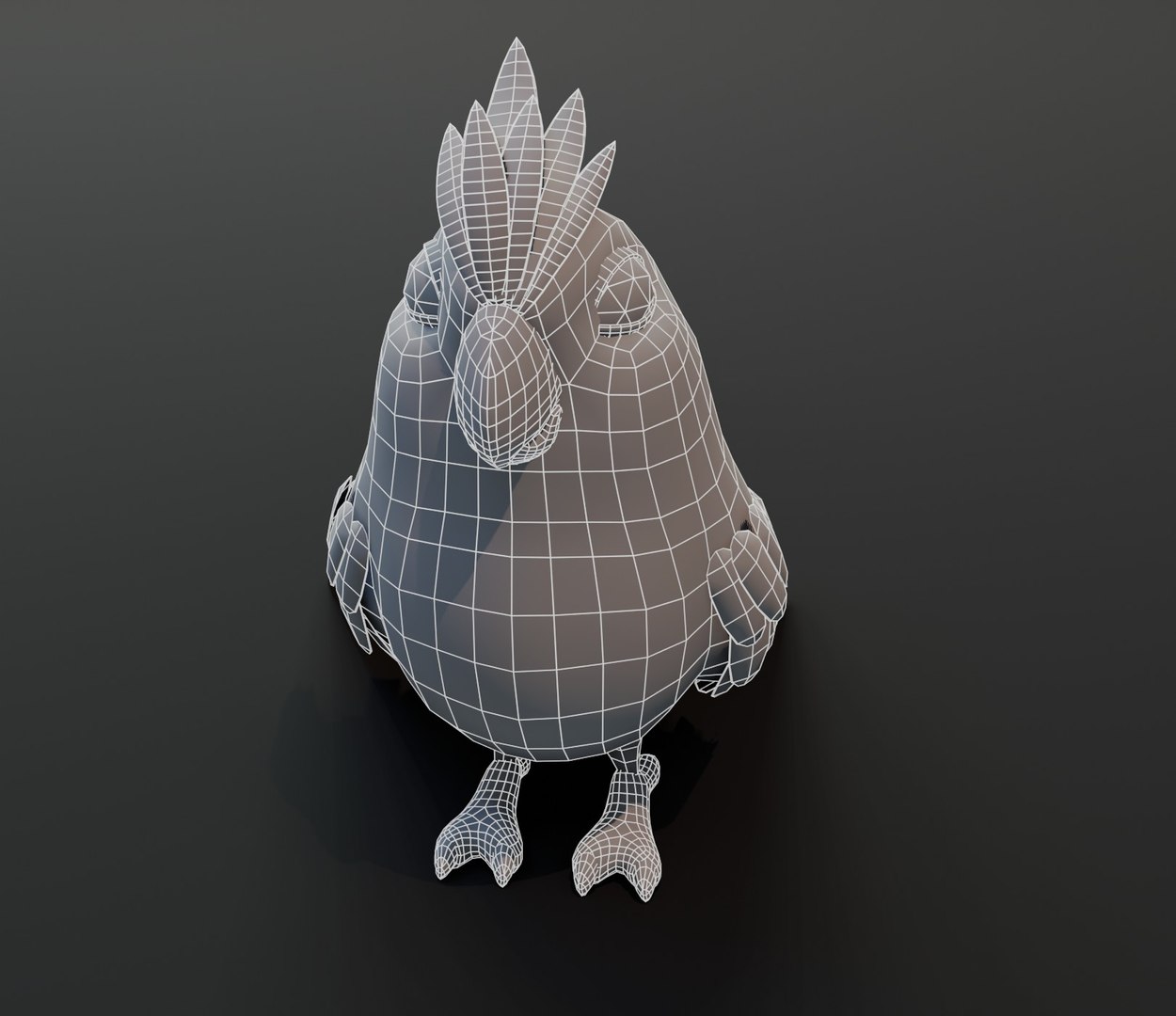 3D Cartoon Parrot Bird Base Mesh Model - TurboSquid 1547049