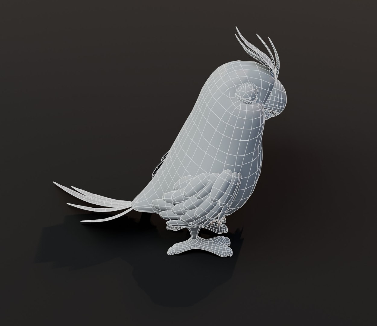 3D Cartoon Parrot Bird Base Mesh Model - TurboSquid 1547049