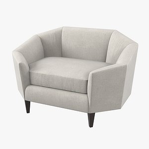 Baker Diamond Lounge Chair6842C by Thomas Pheasant.