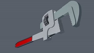 pipe wrench 3D model
