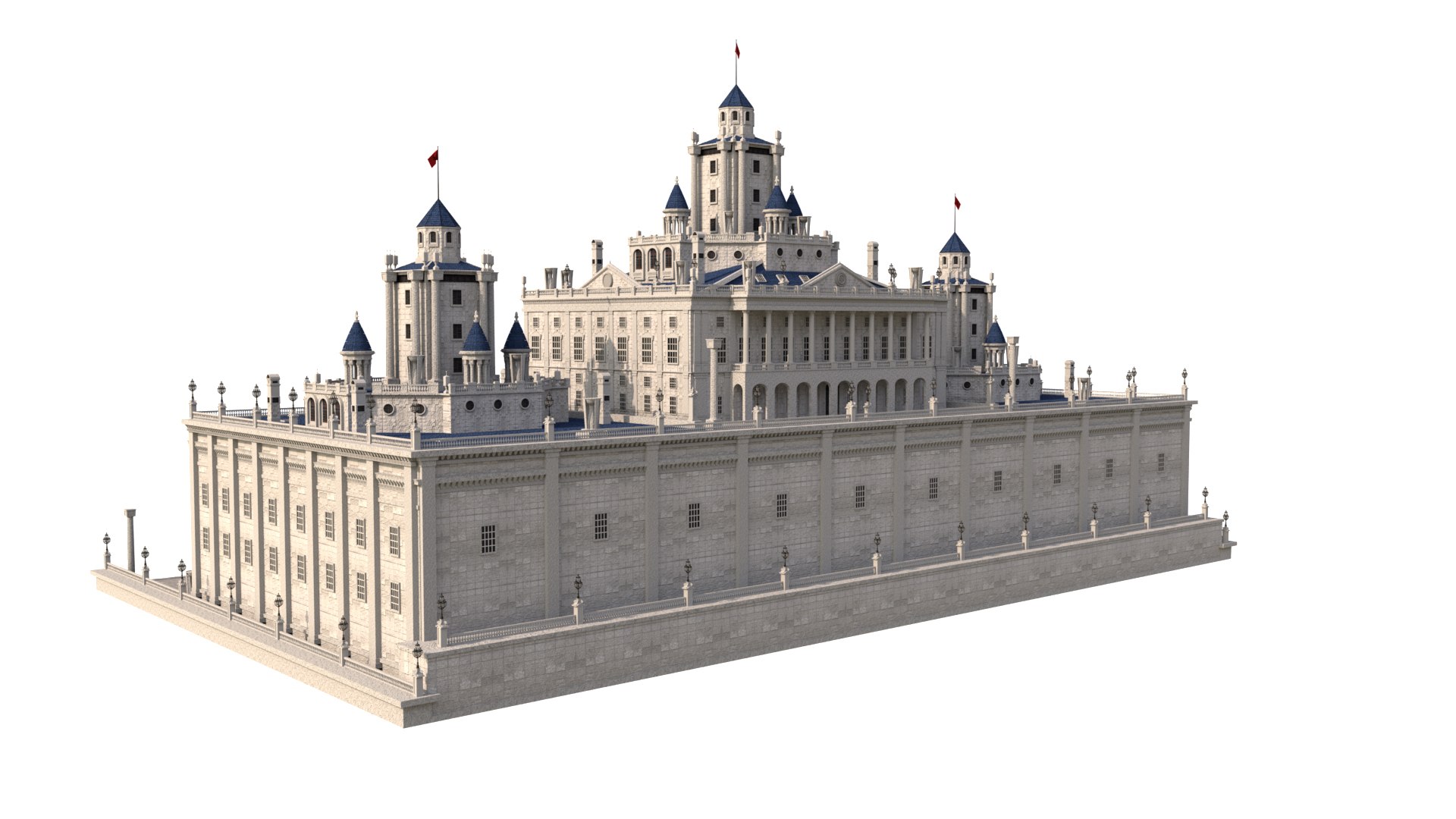 Fantasy White Castle 3D TurboSquid 1857179