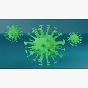 Coronavirus Low-poly 3D model 3D model