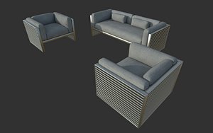 Sofa / Chairs (Game Ready)