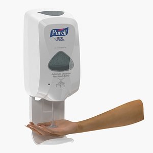 3D sanitizer dispenser hand model