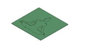 Yoga Meditation Pose Silhouette Mold for Casting