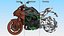 Kawasaki Z H2 2023 Motorbike Rigged