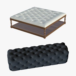 Chesterfield Coffee Table With Velvet Sofa