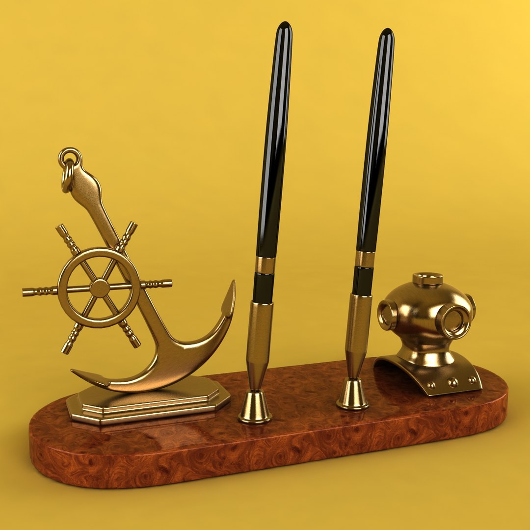 3d nautical desk set