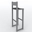 3d bar stool model