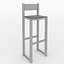 3d bar stool model