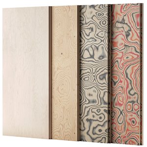 Plywood set 03 3D model
