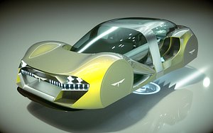 T Hover Car 41 3D model