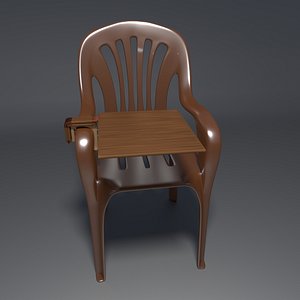 realistic chair 2 3d blend