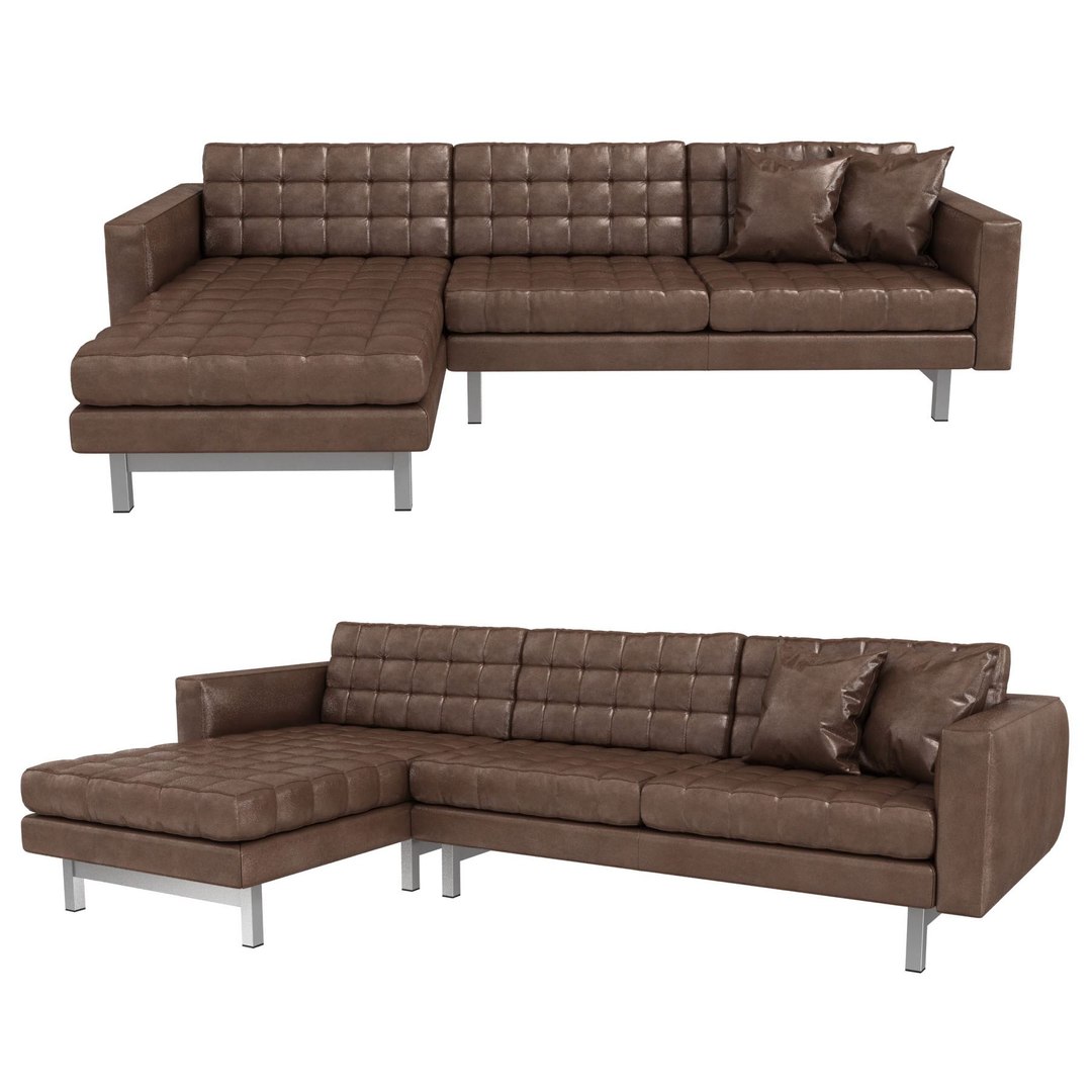 AMERICAN LEATHER Parker Sofa 3D model TurboSquid 2138531
