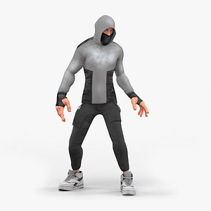 Street Guy in Hoodie and Mask