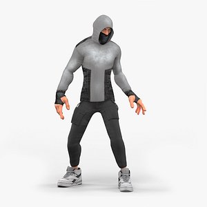 Street Guy in Hoodie and Mask