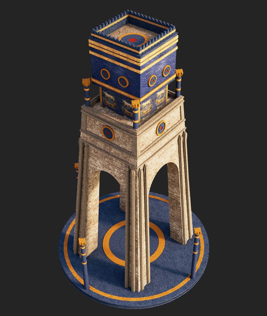 Ishtar Tower Arch 3D - TurboSquid 2220980
