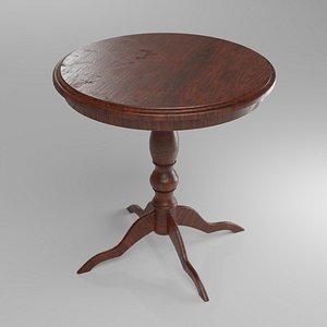 Photorealistic Antique Coffee Table 1930-40s Design