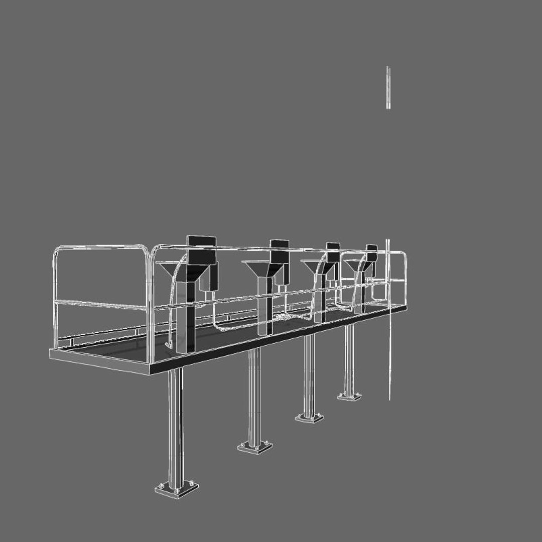 Standing Platform Prop 3d Model
