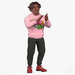 3D model Cartoon 3D Rigged ManSimo Character Model