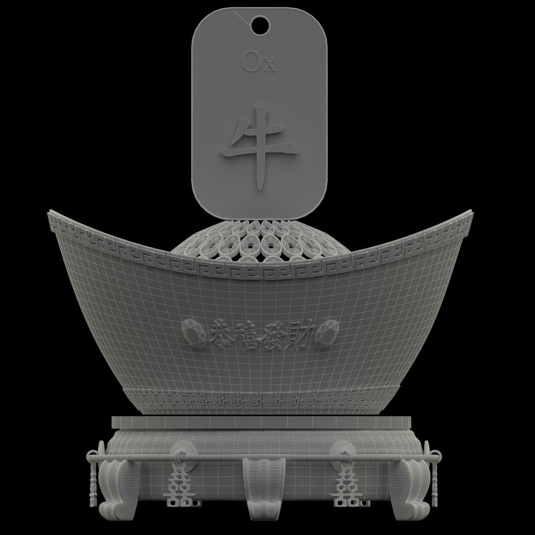 3d Model Chinese Gold Ingot Turbosquid 1599561 3d Model Chinese Gold Ingot Turbosquid 1599561
