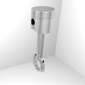 3d model piston engine
