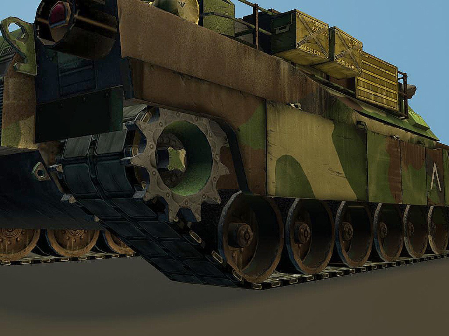 3d M1a2 Abrams Tank Model