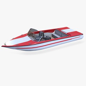 Speedboat 8 Low-poly PBR 3D
