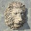 lion head decoration obj