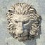 lion head decoration obj