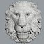 lion head decoration obj