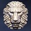 lion head decoration obj