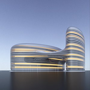 Sci-Fi Futuristic Building DefiV1
