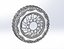 Front semi wheel for pickup Version 17 Scale 1 to 25