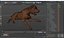 3D Running Brown Retriever Dog Fur Animated Rigged for Cinema 4D model