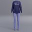 sudaderas con estampado femenino y jeans azules
