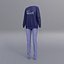 sudaderas con estampado femenino y jeans azules