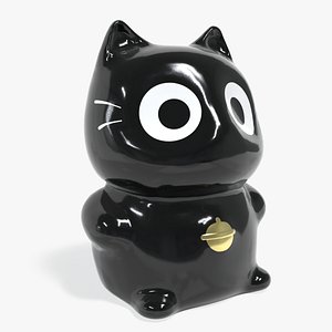 3D Lucky fortune cat model