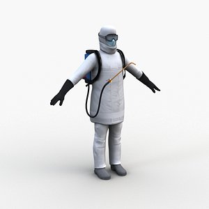 3D model character disinfector man