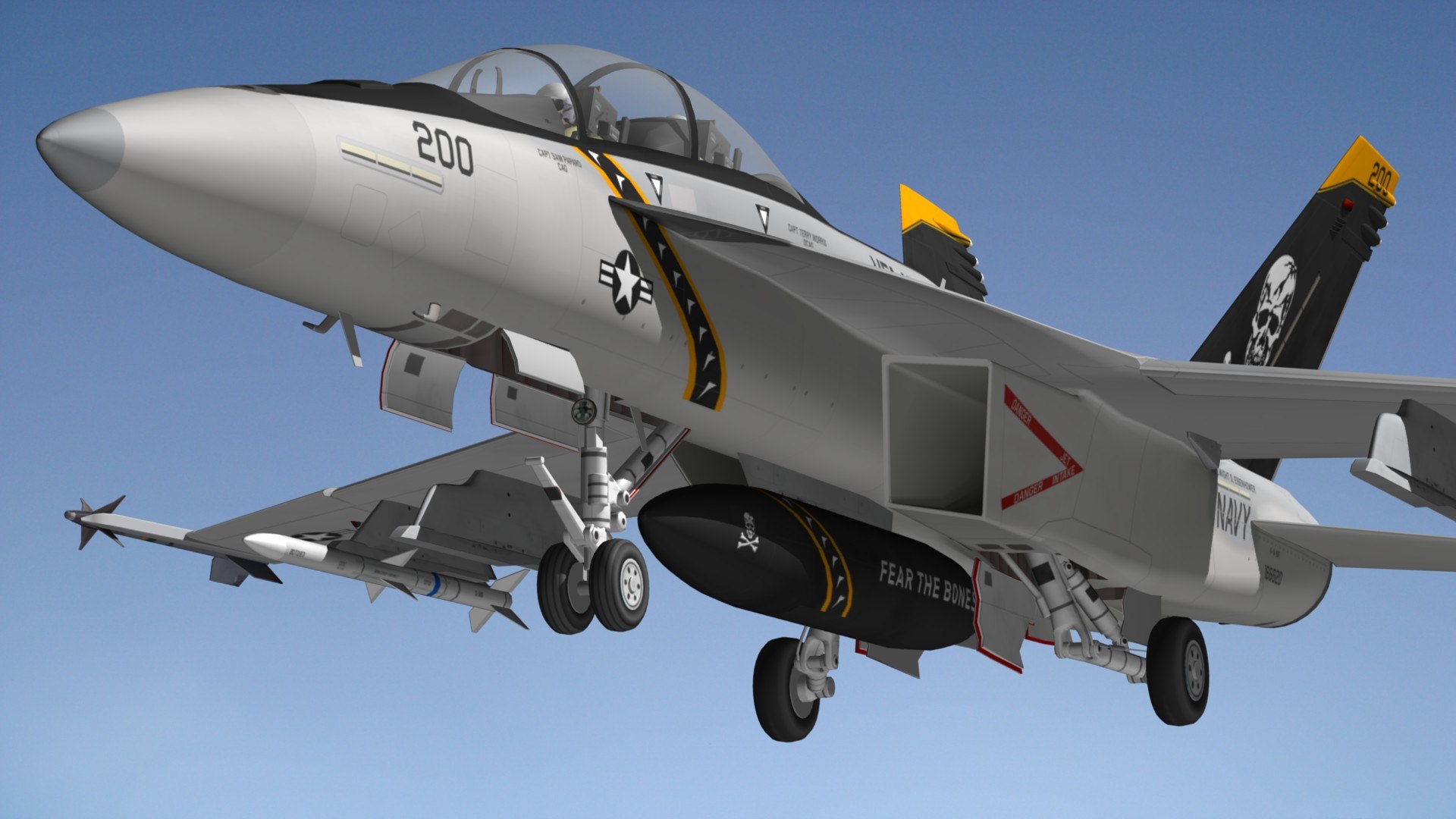 F18 Super Hornet JR 3D Model - TurboSquid 1739088