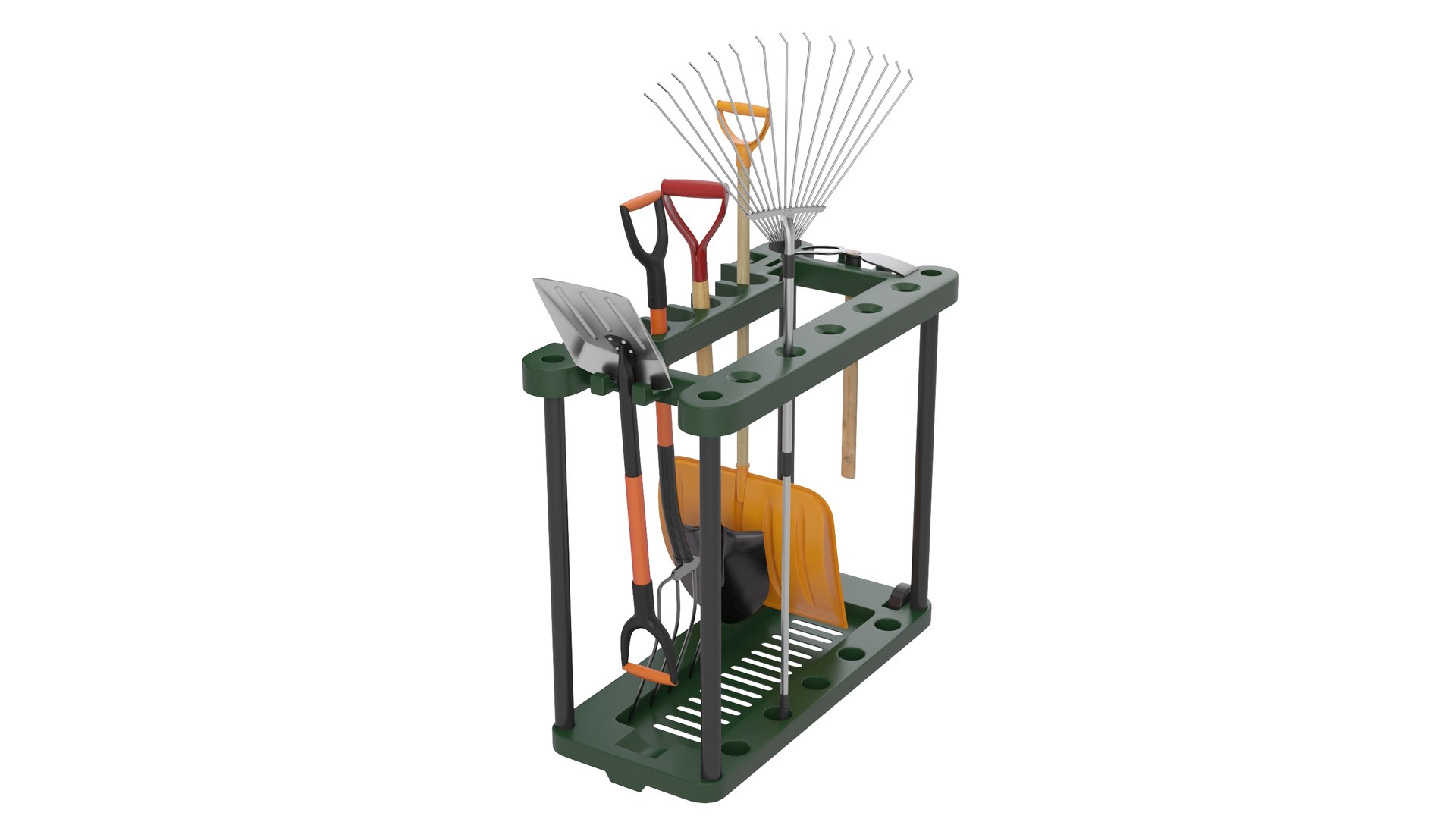 3D Gardening Tool Rack Model - TurboSquid 1972386